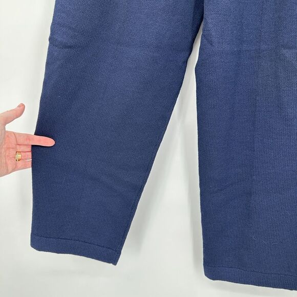 Vtg St. John Basics By Marie Gray Pants Pleated Womens Size 2 Blue Santana Knit - Picture 4 of 7
